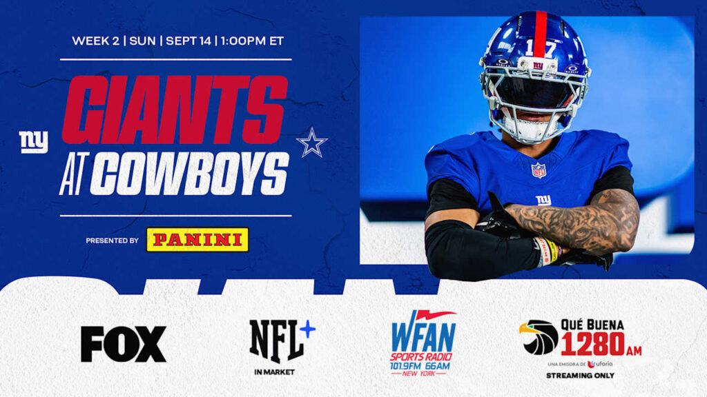 Cowboys vs. Giants How to Watch, Listen, and Stream