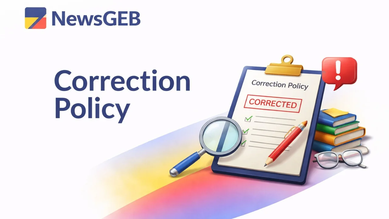Corrections Policy newsgeb image showing fact checking, content updates, and error correction standards in the USA