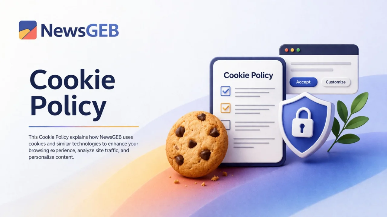 NewsGEB Cookie Policy image showing how cookies track user preferences and enhance browsing experience in the USA