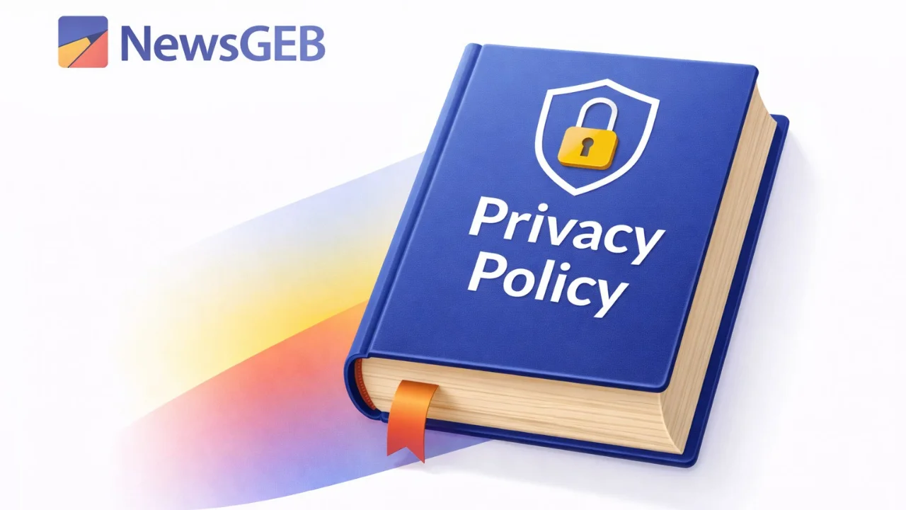 NewsGEB Privacy Policy image showing secure data protection and user privacy features for USA users
